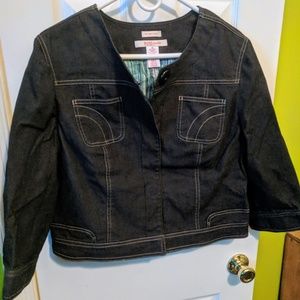 Nine & Co. Denim cropped jacket